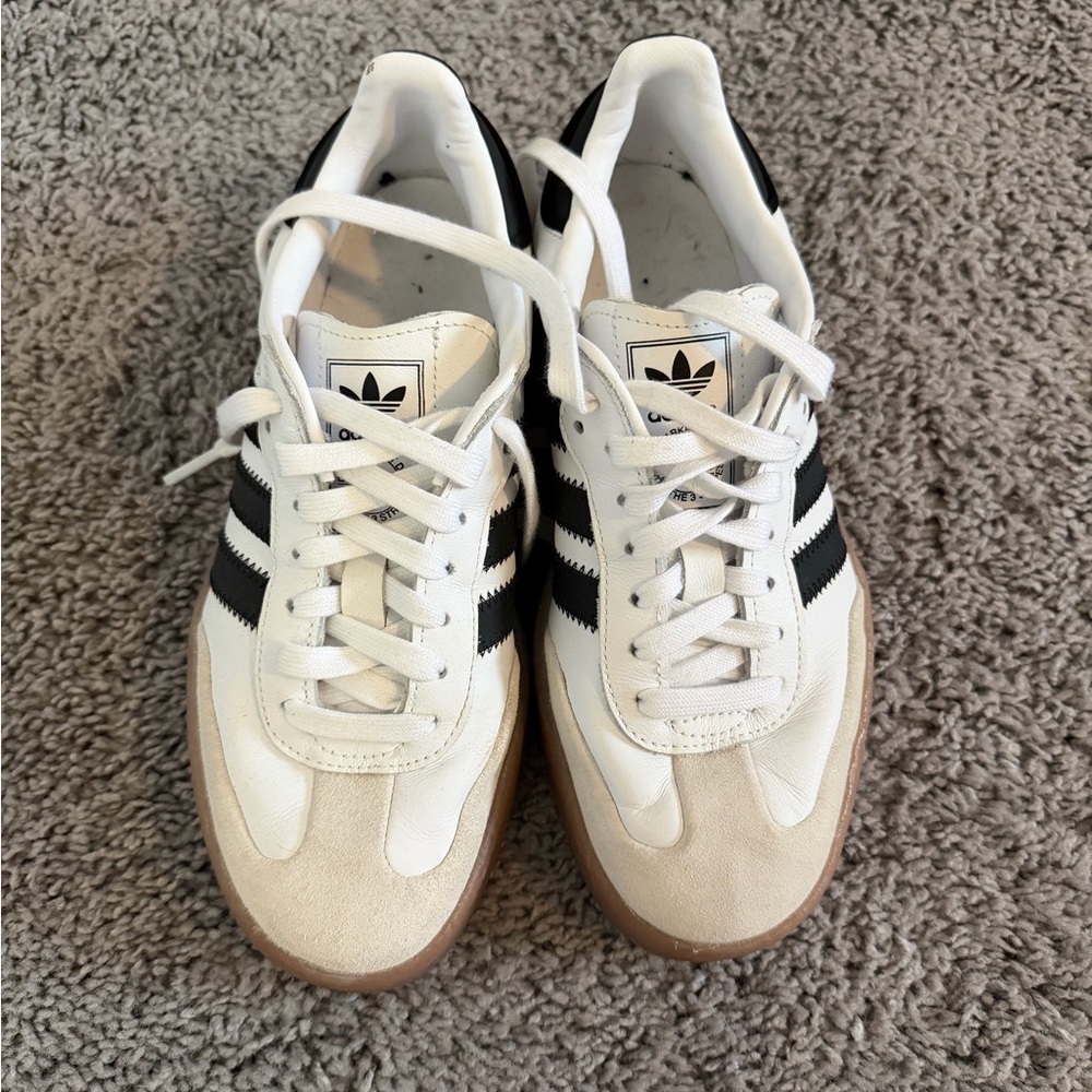 Adidas Sambae Women's White and Black Sneakers - Picture 3 of 7
